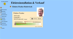 Desktop Screenshot of elektrofischer.de